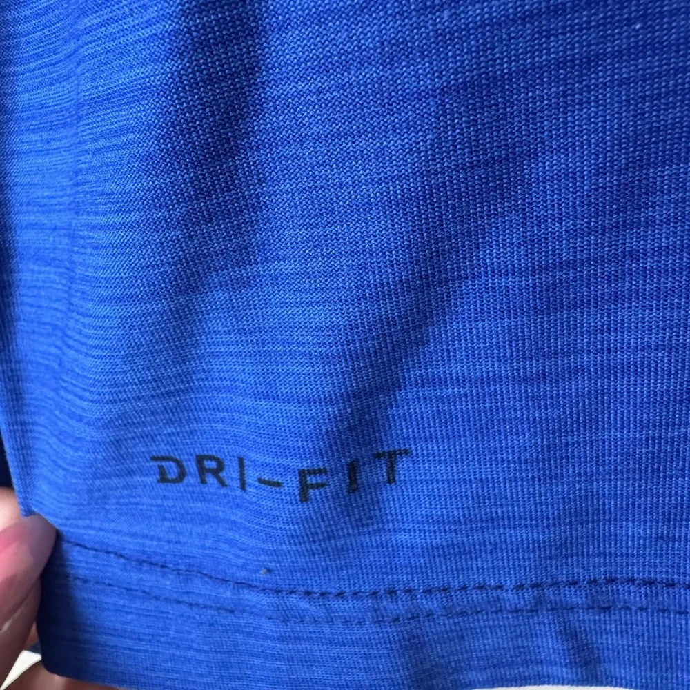Nike‎ Breathe Dri-Fit Royal Blue Quarter-Zip Top